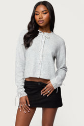 Vickie Ribbon Knit Cardigan