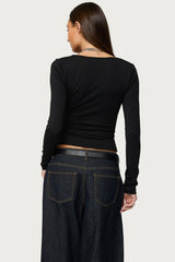 Zeya Lacey Keyhole Top