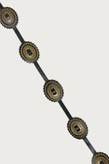 Western Medallion Faux Leather Belt