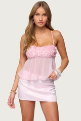 Vella Sequin Sheer Chiffon Top