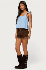 Viviana Linen Look Top