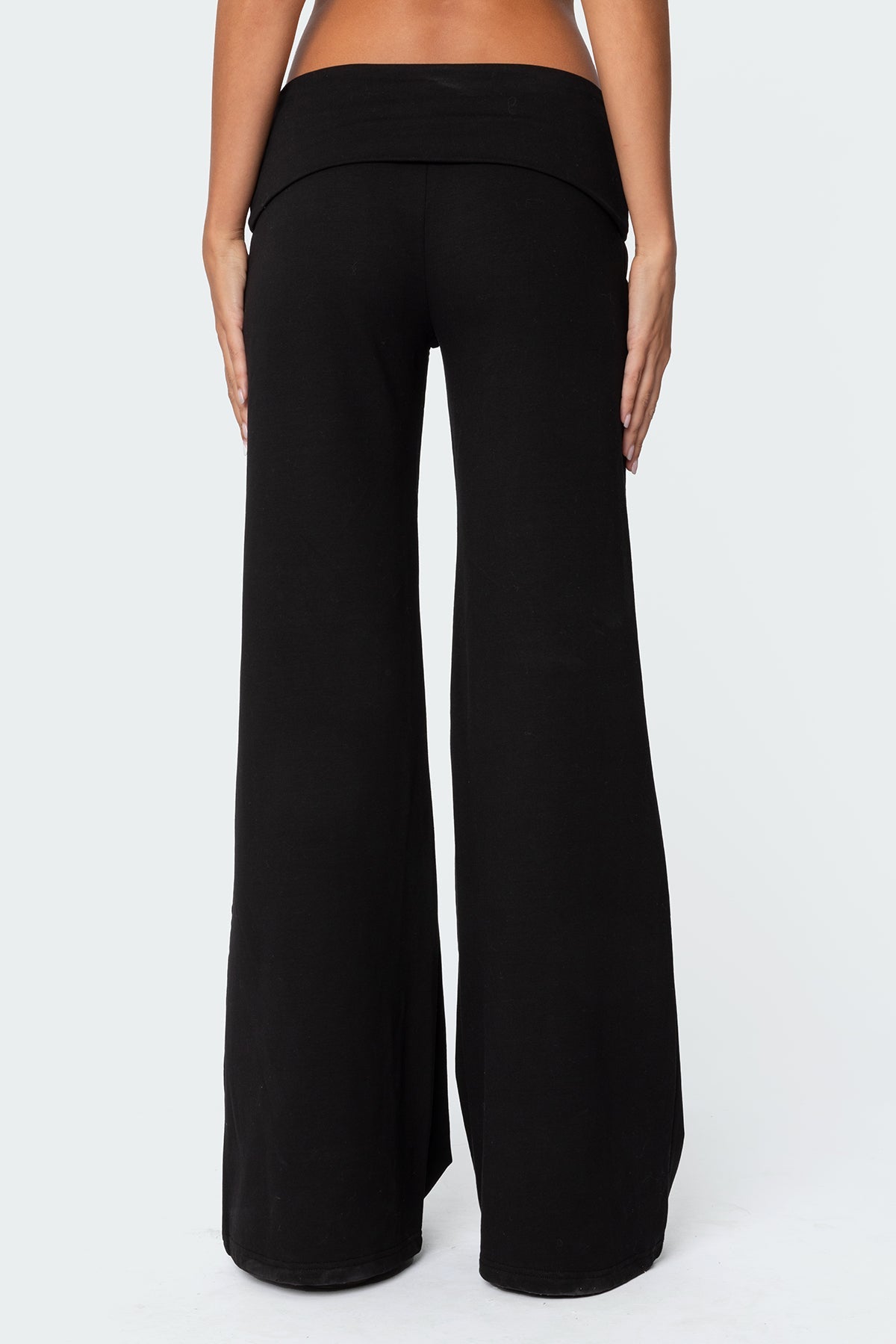 Wide Leg Foldover Pants