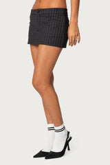 Tiffany Pinstripe Mini Skort