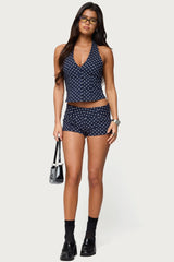 Twyla Polka Dot Halter Top