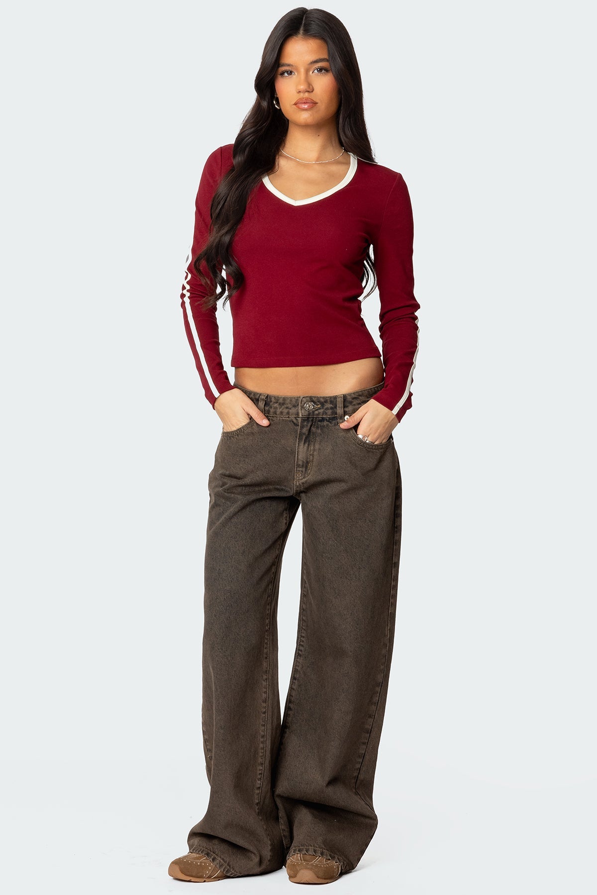 Zahra Mud Wash Low Rise Baggy Jeans