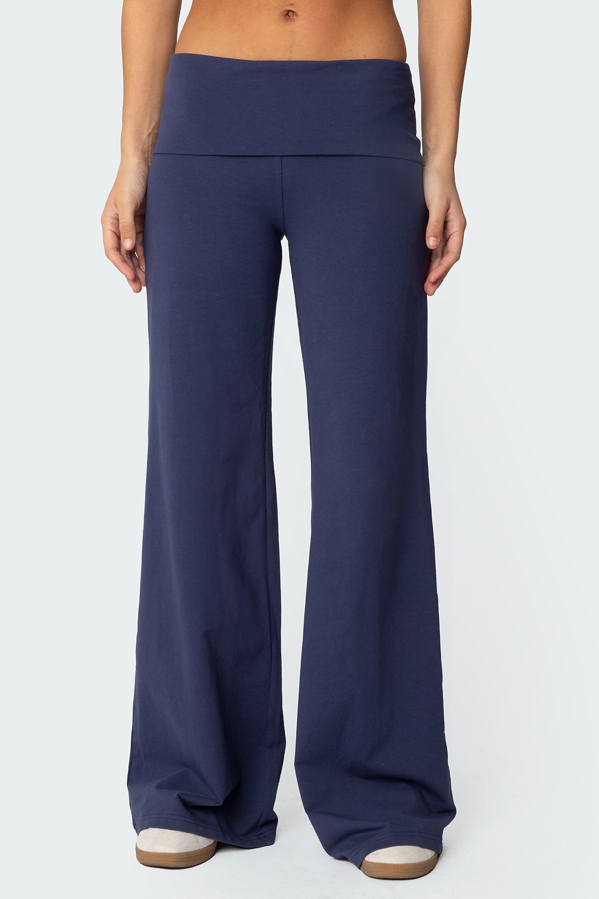 Wide Leg Foldover Pants