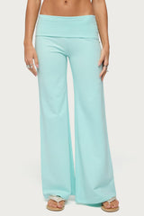 Wide Leg Foldover Pants