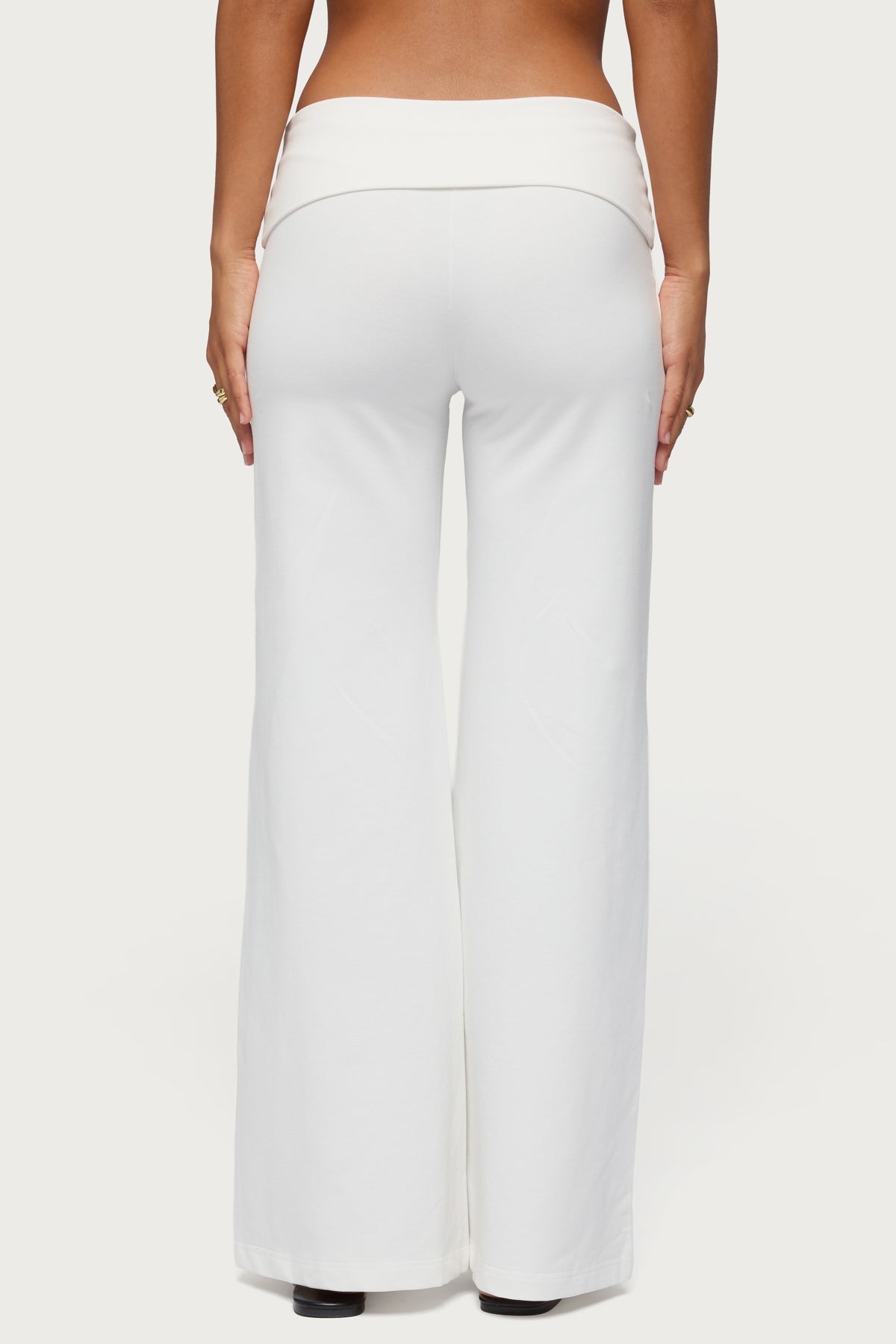 Wide Leg Foldover Pants