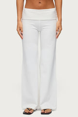 Wide Leg Foldover Pants