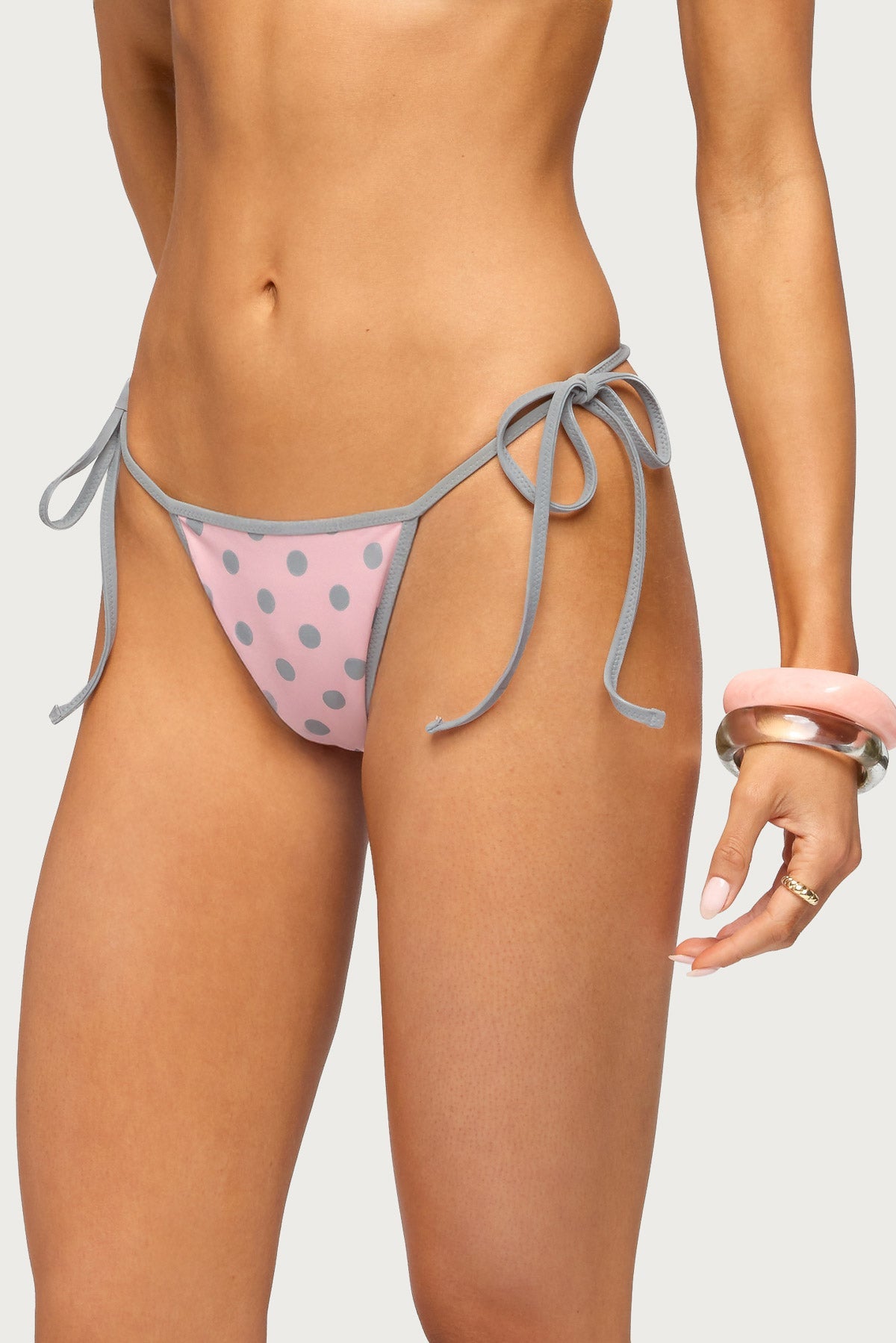 Tora Reversible Polka Dot String Bikini Bottom