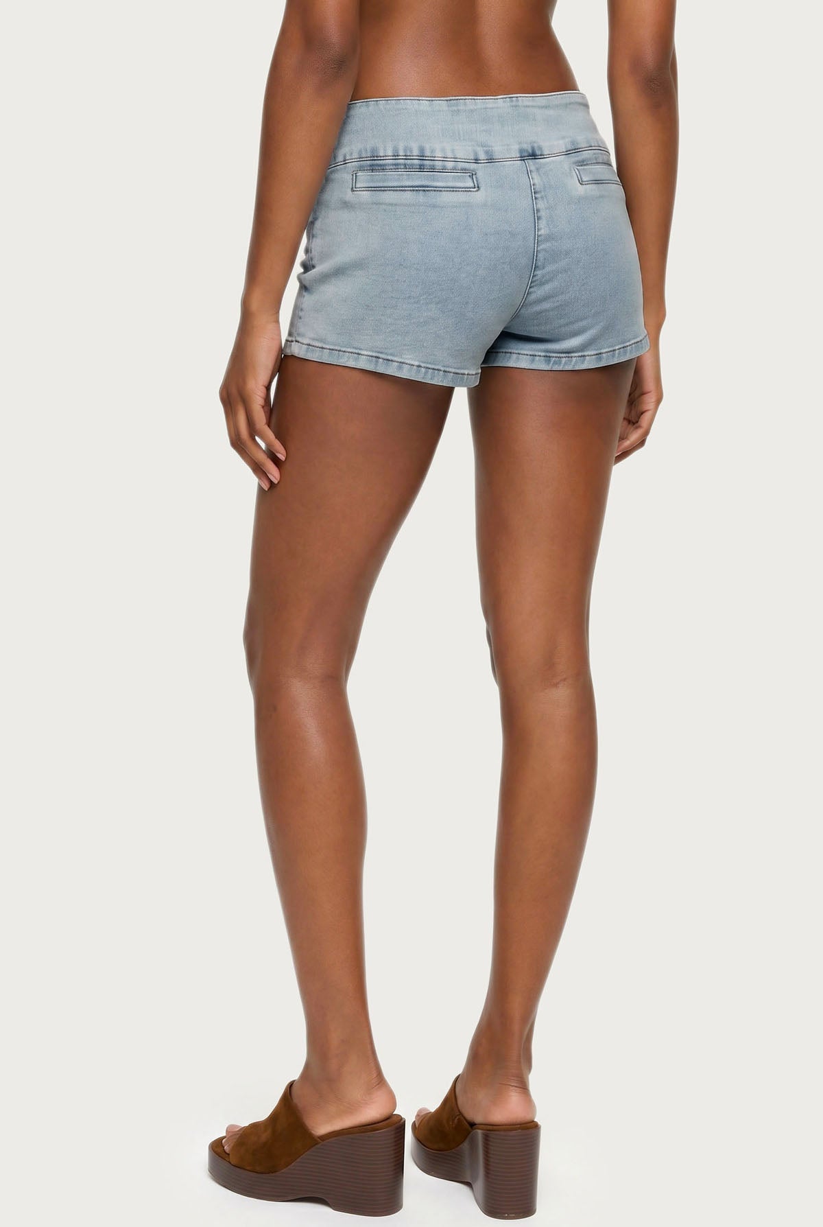Zaida Stretchy Denim Micro Shorts