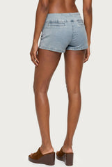 Zaida Stretchy Denim Micro Shorts