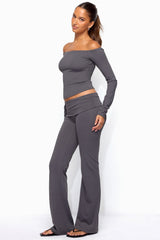Tezia Off Shoulder Long Sleeve Top
