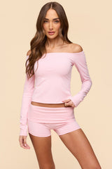 Tezia Off Shoulder Long Sleeve Top