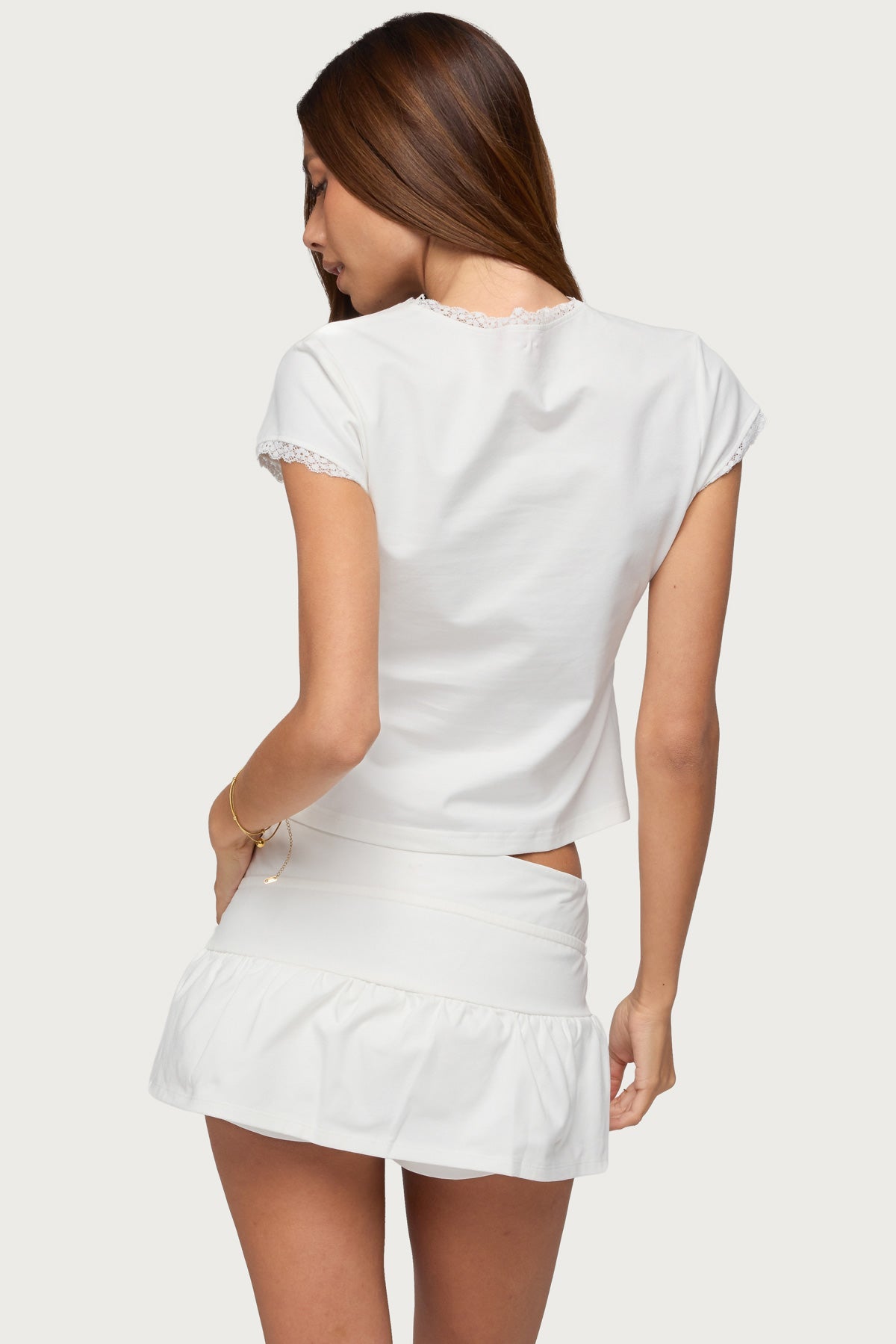 Yelena Lacey Button Up Top