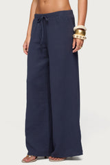 Viktoria Wide Leg Gauze Pants