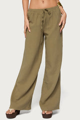 Viktoria Wide Leg Gauze Pants