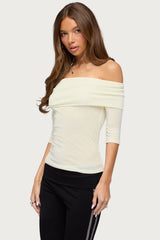 Thais Foldover Backless Top