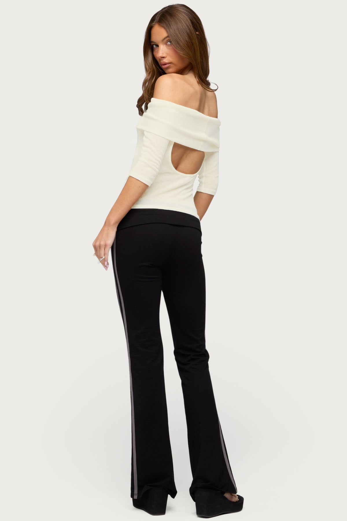 Thais Foldover Backless Top