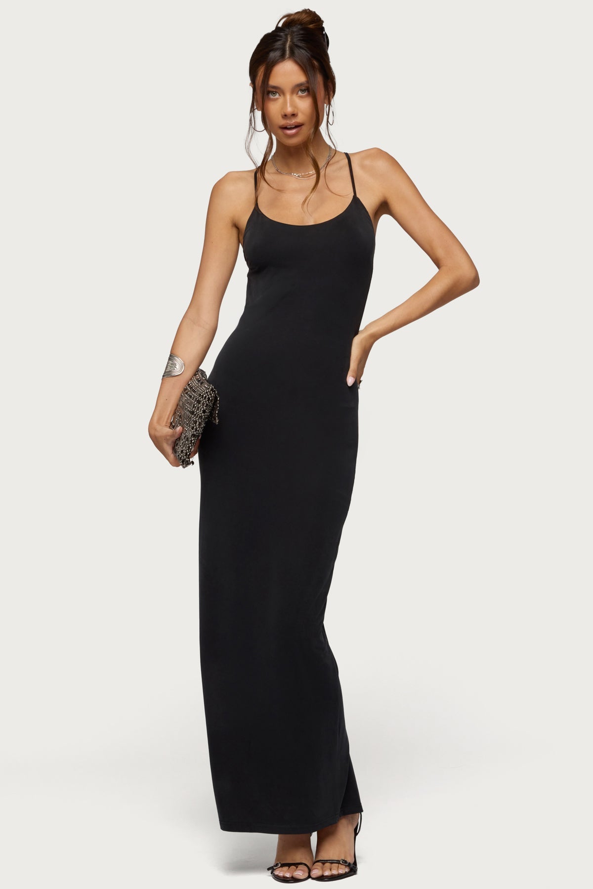 Zhuri Ring Backless Maxi Dress
