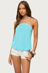 Thayer Beaded Halter Top