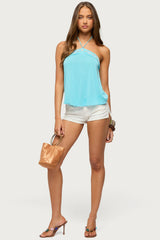 Thayer Beaded Halter Top
