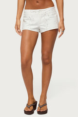 Wynell Eyelet Micro Shorts