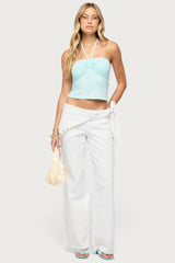 Yolandi Ruched Halter Top