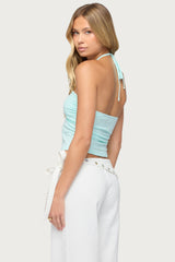 Yolandi Ruched Halter Top
