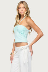 Yolandi Ruched Halter Top