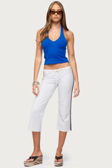 Vespera V Neck Halter Top