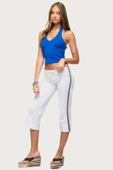 Vespera V Neck Halter Top