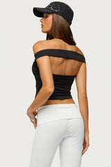 Xavier Off Shoulder Cutout Top