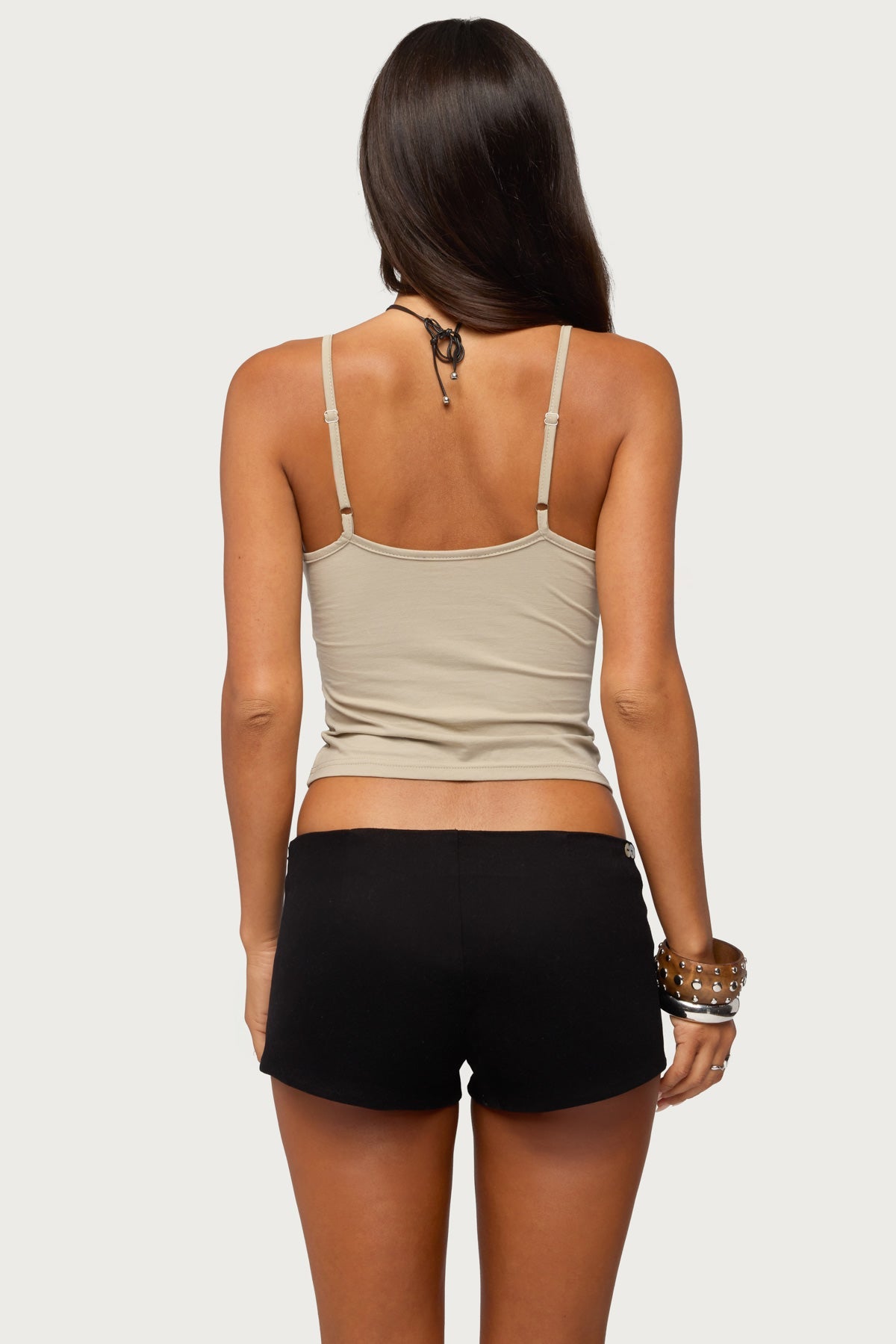 Zanna Keyhole Tie Front Tank Top