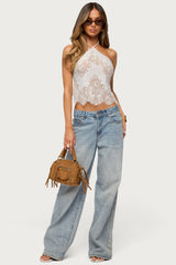 Yanitza Lace Halter Top