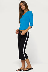 Toralei Three-Quarter Sleeve V Neck Top