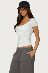 Yoya Layered Cowl Neck Top
