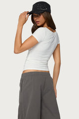 Yoya Layered Cowl Neck Top