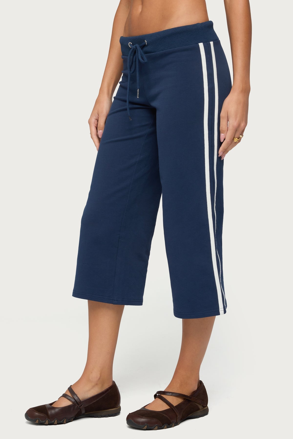 Zanele Side Stripe Capri Sweatpants