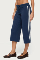 Zanele Side Stripe Capri Sweatpants